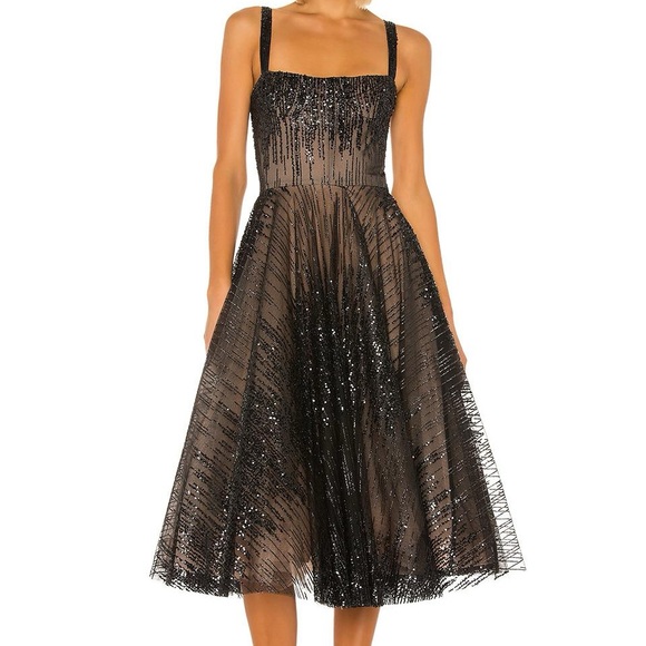 Bronx and Banco Dresses & Skirts - Bronx & Banco Mademoiselle Midi Dress in Black XS